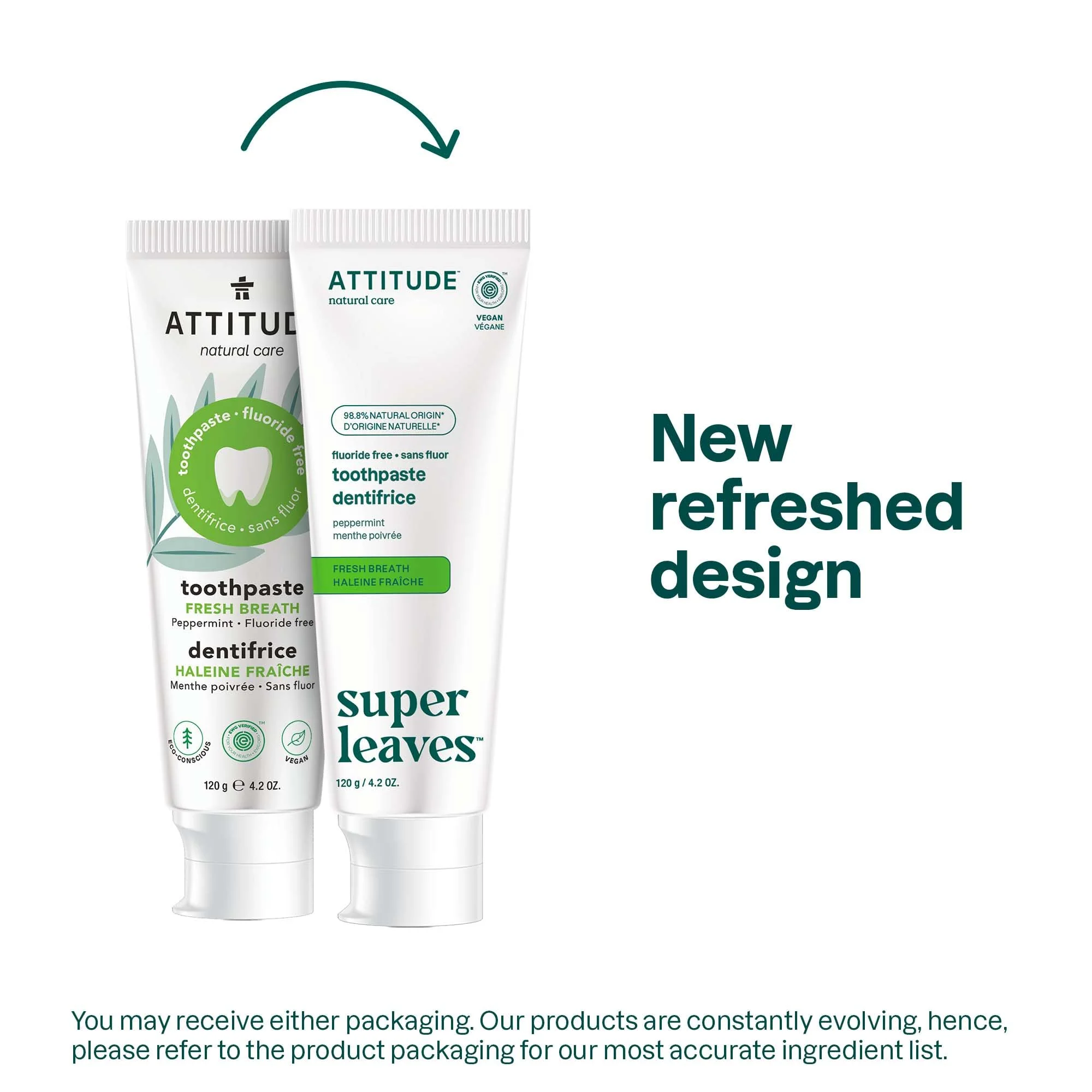 Attitude - Toothpaste Fluoride - Fresh Breath (120g) - Image 4